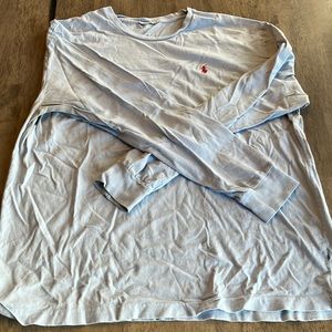 Light Blue Polo Ralph Lauren Long Sleeve Tee